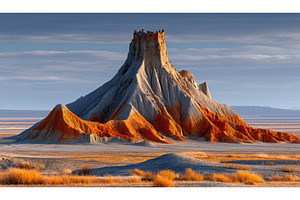 The Aktau Mountains are visible in a, an Architecture Photo by ZinetroN