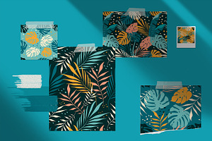 Five Bright Tropical Patterns