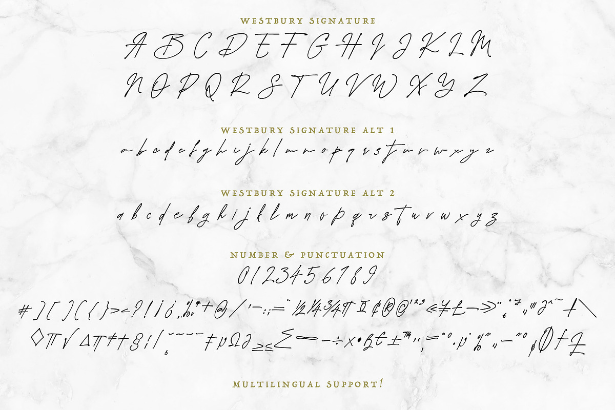 Westbury Signature, a Script Font by Fontsgood (Photo 5 of 7)