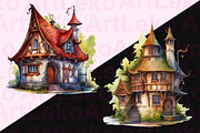 The Evil Witch’s House Clipart, a Seasonal Illustration by LekoArt (Thumbnail 6 of 10)