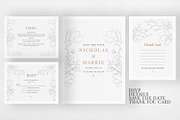 Elegant Floral Wedding Suite, an Invitation Template by Azka Creative (Thumbnail 3 of 5)