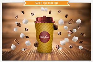 Coffee Paper Cup Mockup