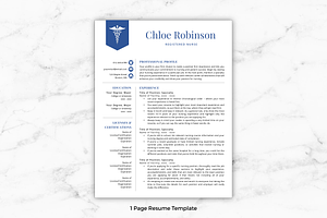 Nurse Resume Template - Chloe