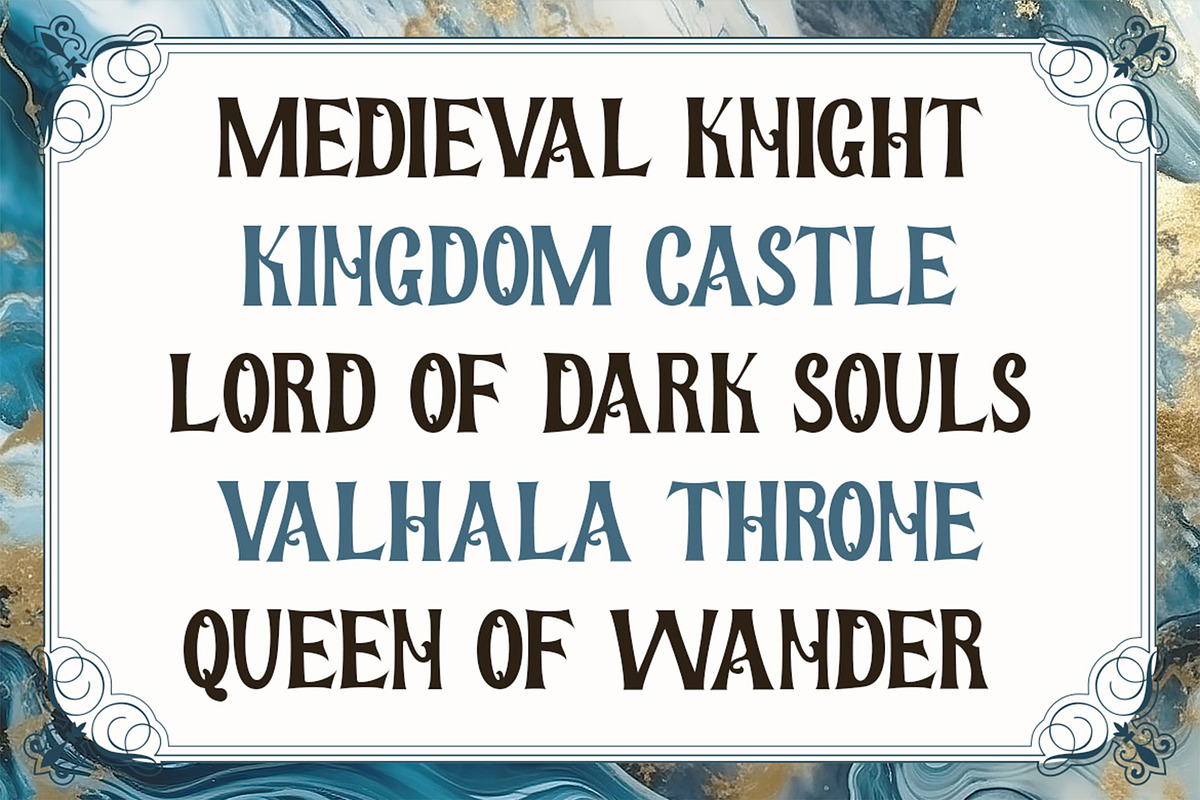 Walheim - Royal Elegant Fantasy Font, a Serif Font by Pekotype (Photo 6 of 14)