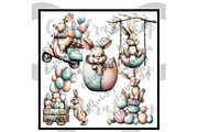 Whimsical Easter Graphics, an Illustration by CraftCrateShop (Thumbnail 4 of 7)