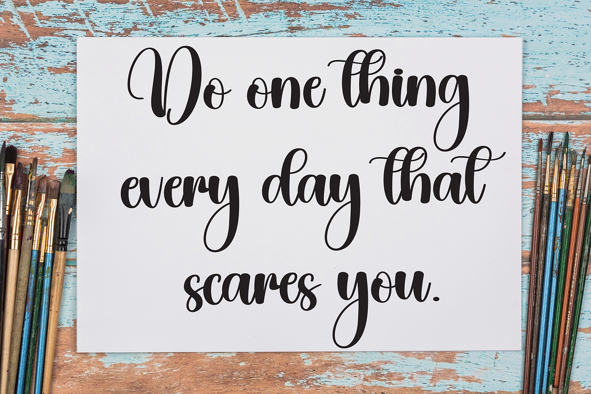 Studying | Script Font, a Handwritten Font by Scratchones (Photo 5 of 9)