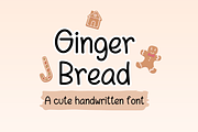 Gingerbread Cute Handwritten Font, a Handwritten Font by Lalava Studio (Thumbnail 1 of 6)