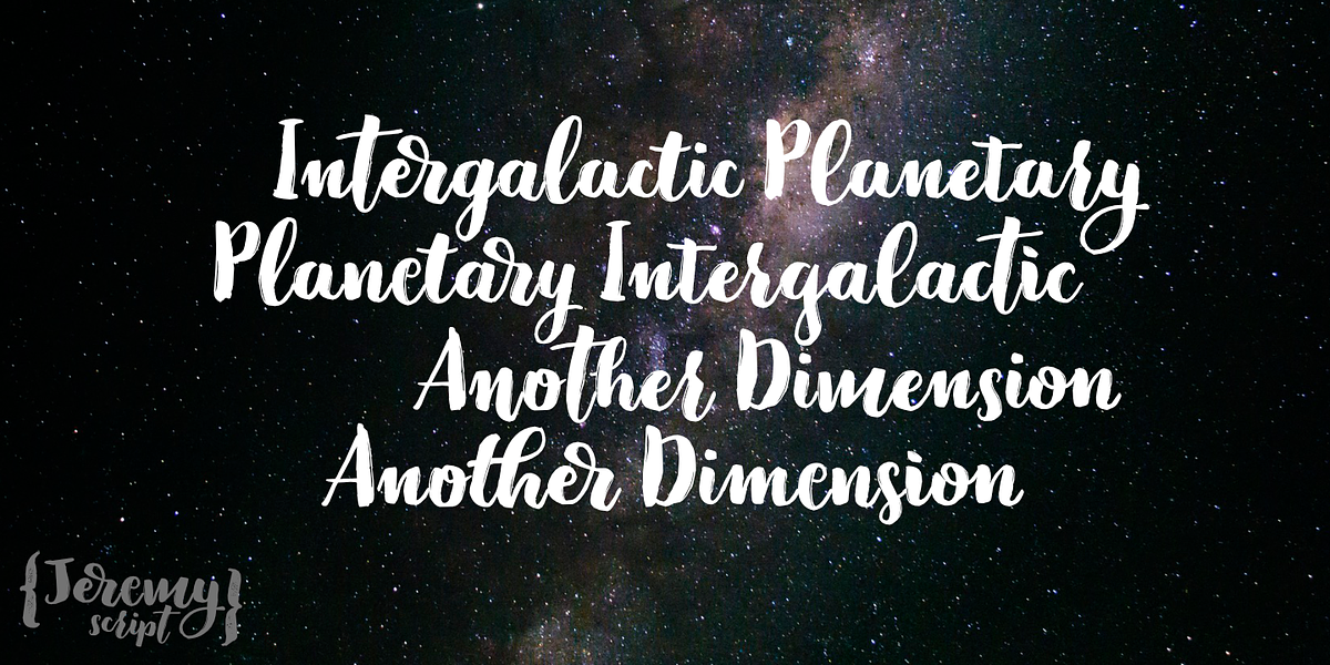 Jeremy, a Script Font by GRIN3 (Nowak) (Photo 5 of 5)