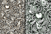 Diet Food Graphic Doodle Patterns, a Pattern Graphic by BALABOLKA (Thumbnail 4 of 6)
