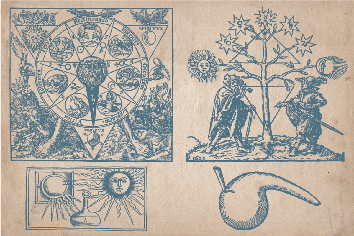 Vintage Illustrations - Alchemy, an Illustration by Mr Vintage (Photo 5 of 5)