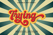 Trying Vintage Text Effect Bundle, a Layer Style Add-On by WM48 Shop (Thumbnail 2 of 10)