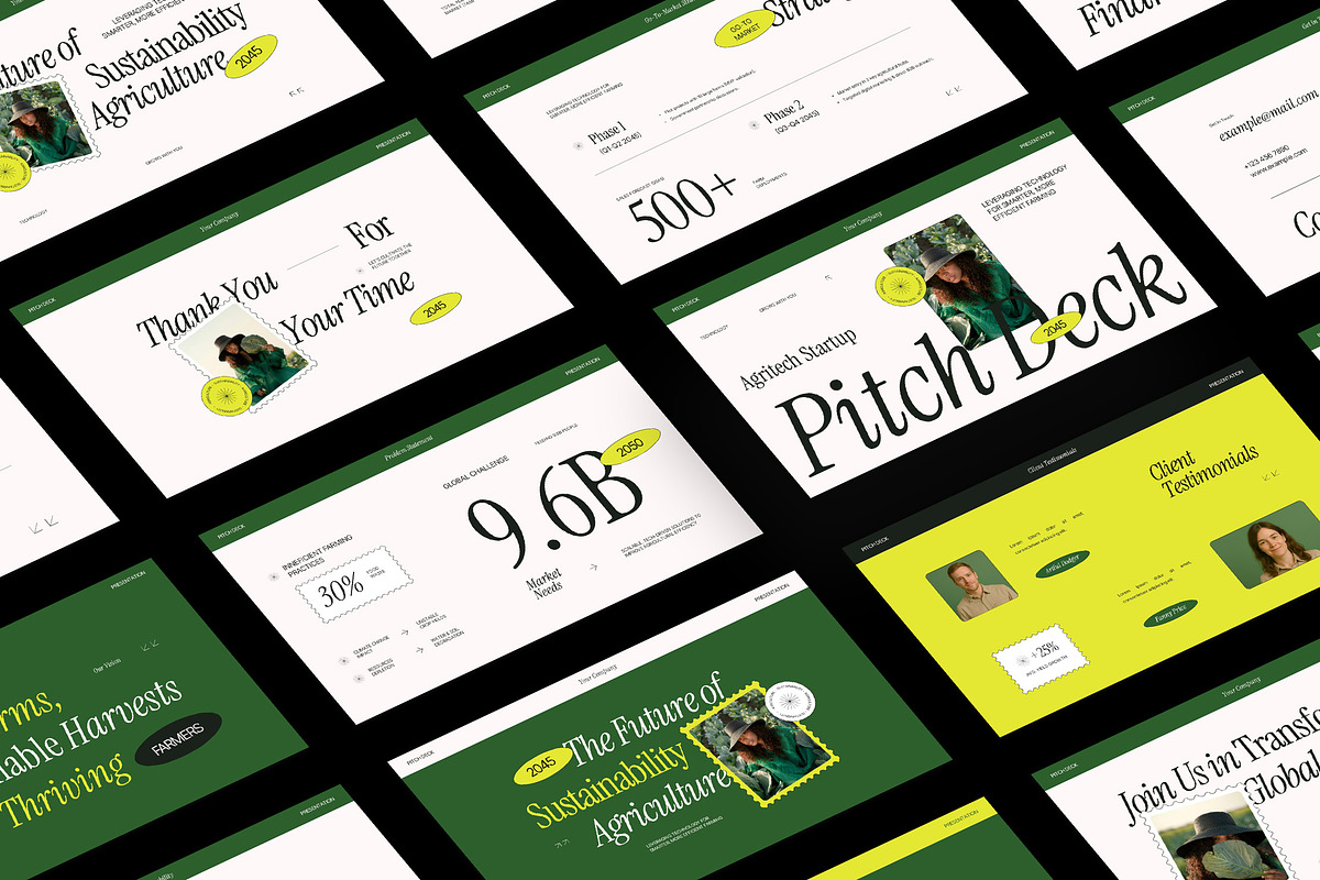 Agriculture Pitch Deck Powerpoint