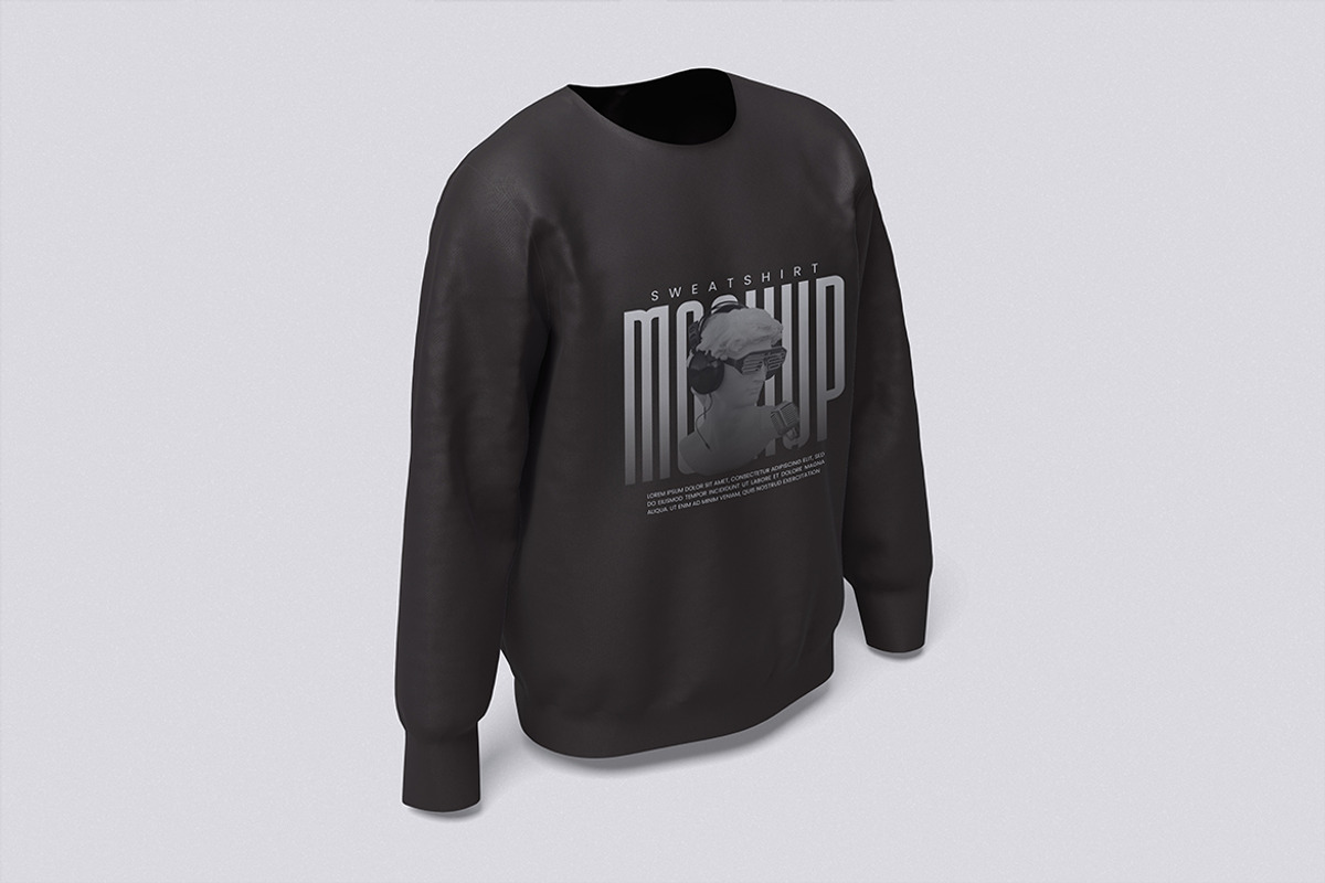 Sweatshirt Mockup, a Shirt Mockup by HanaSaka_Studio (Photo 4 of 5)