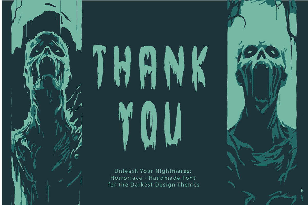 Horrorface - A Handmade Horror Font, a Handwritten Font by QueenType (Photo 6 of 6)
