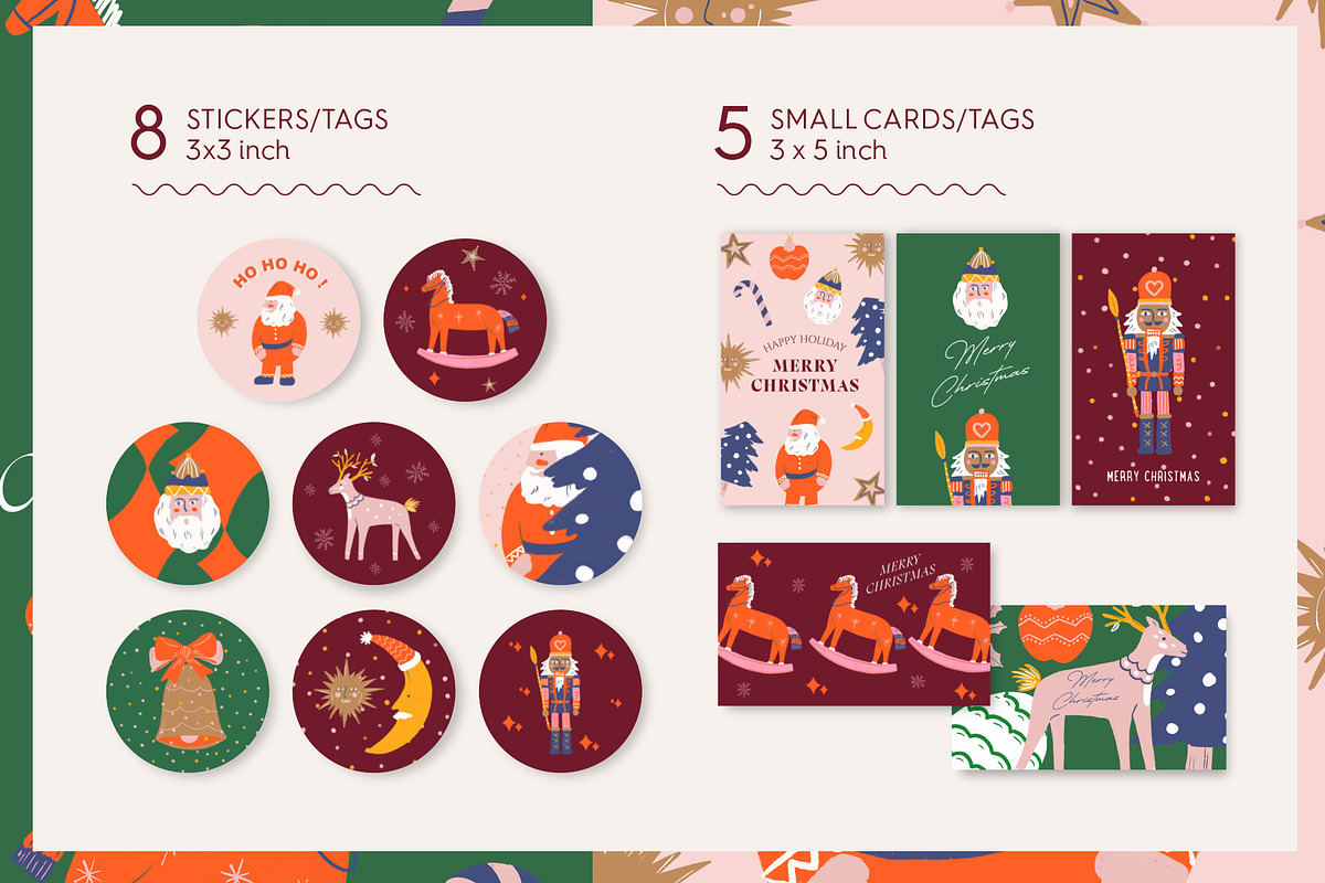 Merry Christmas and festive bundles, an Illustration by Manimanisa (Photo 6 of 10)