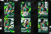 6 Gym Fitness Flyer - Photoshop, a Flyer Template by Azruca (Thumbnail 4 of 4)