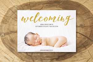 Birth Announcement Template 009