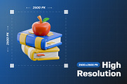 Kids Back to School 3D Icon Pack, an Object 3D Model by Haps Space (Thumbnail 2 of 4)