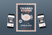 Modern Thanksgiving Day Flyer, a Flyer Template by Tokosatsu (Thumbnail 1 of 5)
