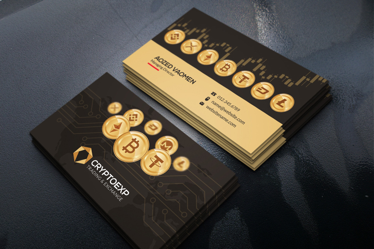 Crypto Business Card, a Business Card Template by xnorpix (Photo 2 of 2)