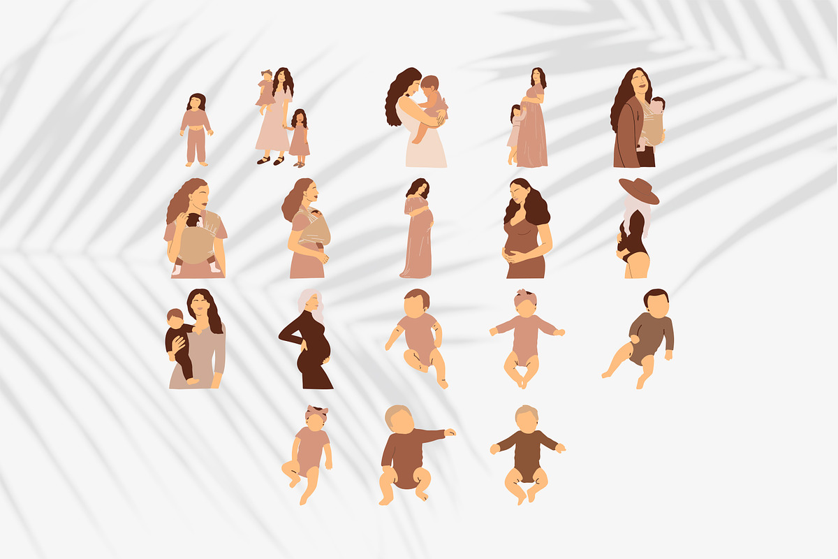 Tender Motherhood Prints Set, a Decorative Illustration by Katerina Osa (Photo 9 of 9)