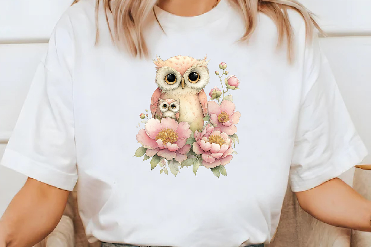 Whimsical Mother's Day owl Clipart, an Illustration by Designworld (Photo 5 of 7)