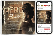 Afro Beat Music Flyer, a Flyer Template by regalDRAW (Thumbnail 2 of 4)