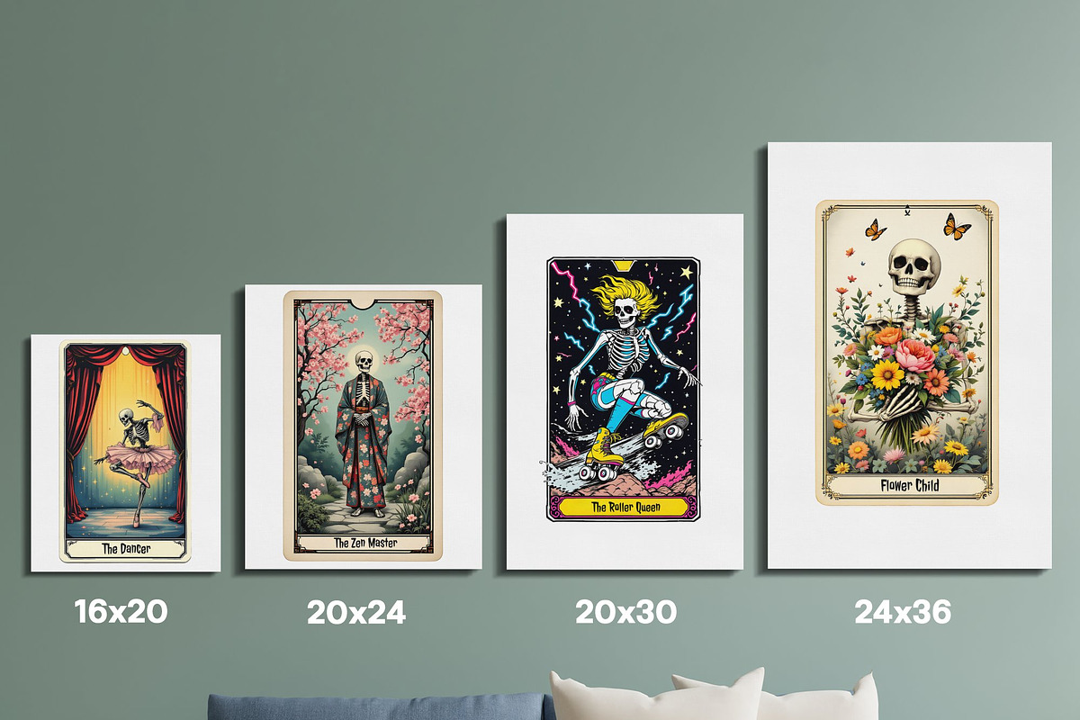 Funny Tarot Cards PNG Bundle 4, a Decorative Illustration by Twisted Mountains (Photo 7 of 10)