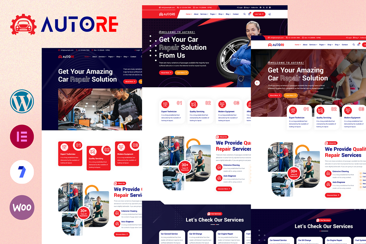 Car Repair Services WordPress Theme, a WordPress Template by youtoview (Photo 1 of 3)