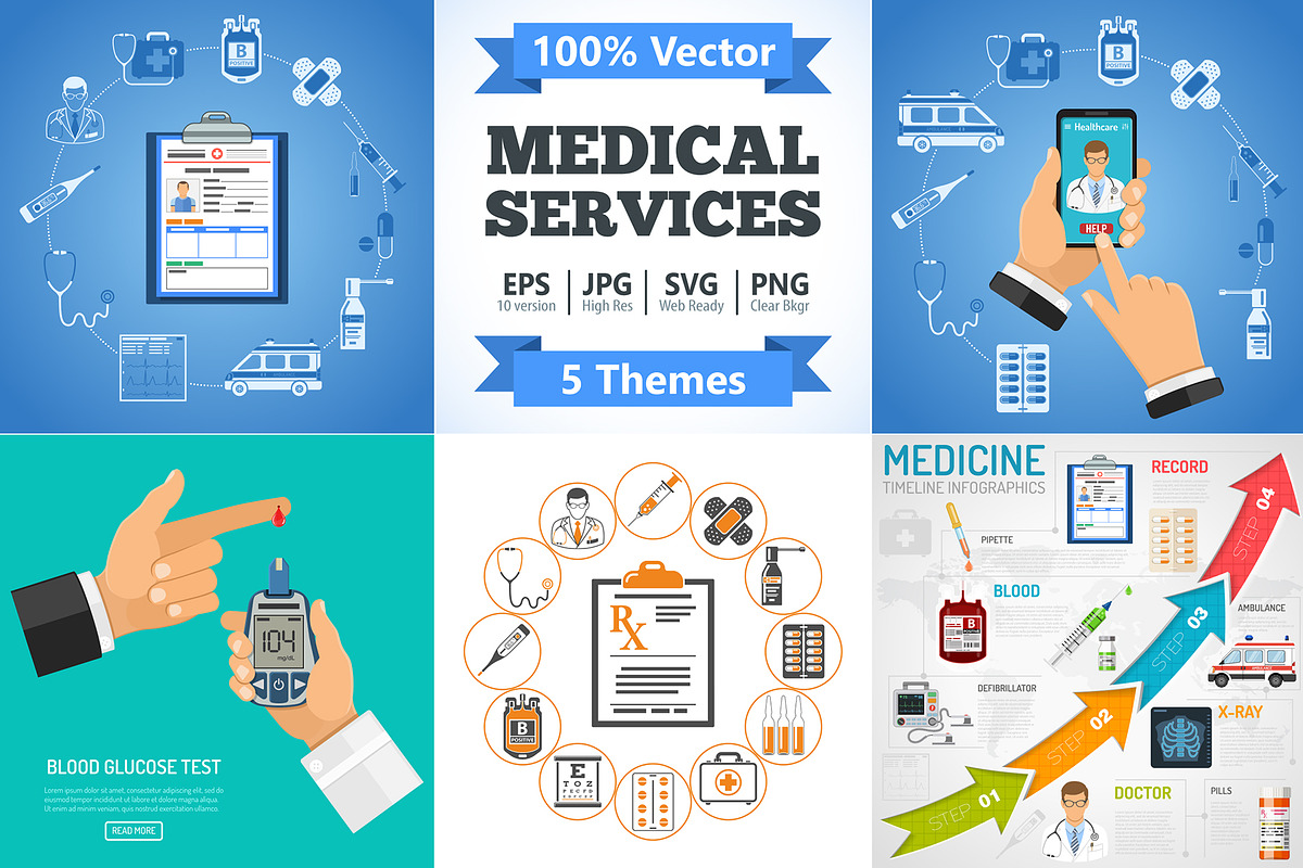 Medical Services Themes, a Healthcare Illustration by TAlex (Photo 1 of 7)