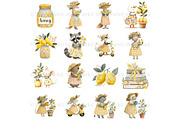 Floral Spring Animals Clipart, Goose, an Animal Illustration by Nicole Branger Art (Thumbnail 11 of 22)