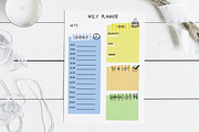 Daily Planner Template, a Stationery Template by mpcprintables (Thumbnail 1 of 2)