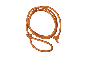 Lasso Or Lariat Loop Of Rope As