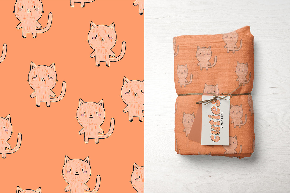 Cuties animals patterns collection, a Pattern Graphic by K.SweeTheArt (Photo 11 of 14)