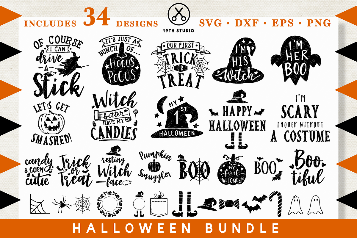 Halloween SVG Bundle | MB28, an Illustration by Craft House SVG (Photo 1 of 4)