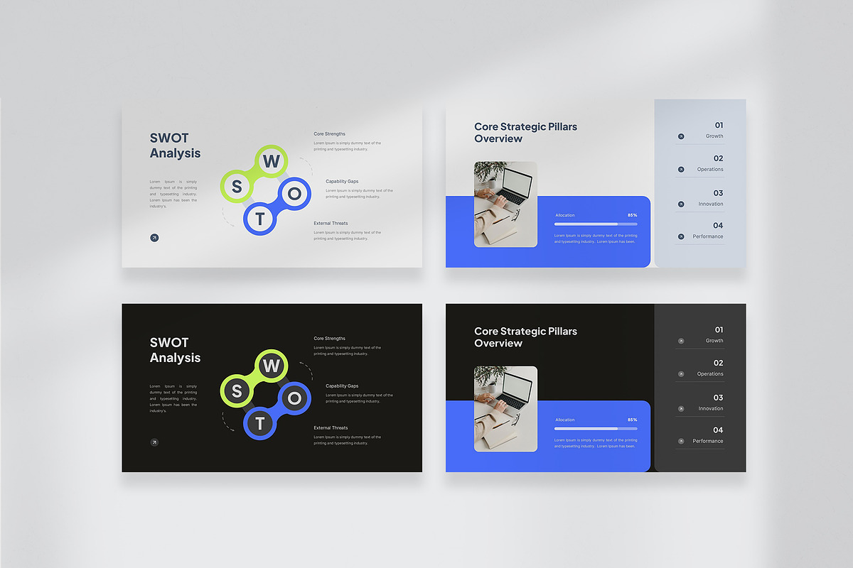Corporate Strategy Google Slides, a Presentation Template by New Coral Design (Photo 4 of 6)