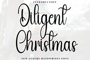 Diligent Christmas, a Handwritten Font by FreshTypeINK (Thumbnail 1 of 8)
