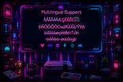 PIXELVOLT Display Typeface, a Sans Serif Font by zerologicstudio (Thumbnail 7 of 8)