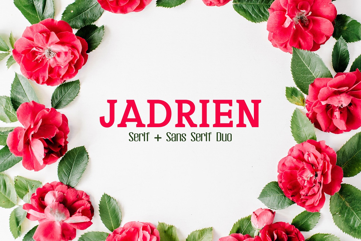 Jadrien Serif + Sans Duo 5 Font Pack
