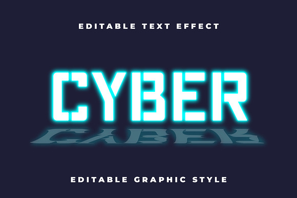 Futuristic Reflection Text Effect preview 4