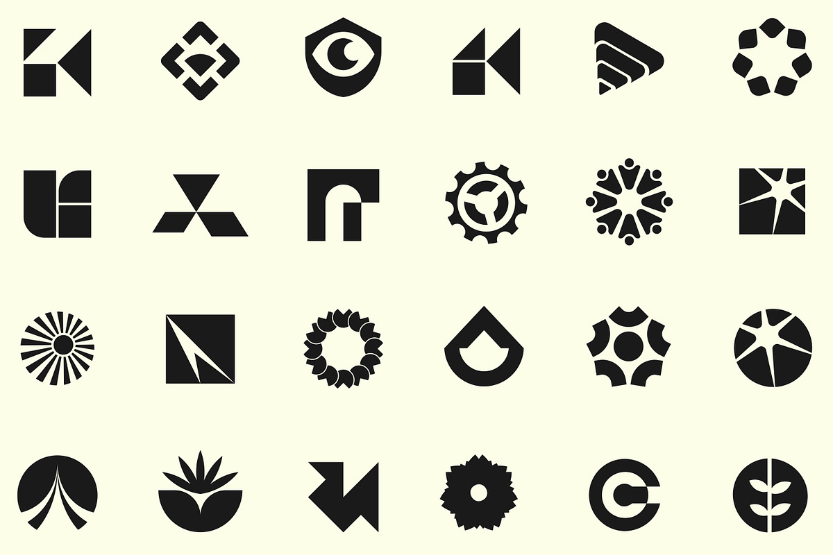 Geometric Logo Pack, a Solid Icon by Tekuni (Photo 7 of 14)