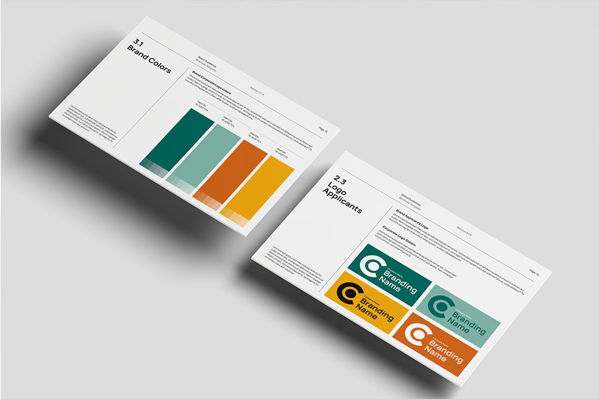 Brand Guidelines3 Brochure, a Brochure Template by yanindesign (Photo 4 of 6)
