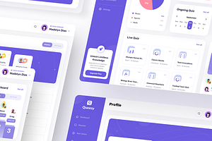 Queezy Dashboard - Quiz Dashboard UI
