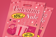 Valentine Sale Flyer Set, a Flyer Template by SquidPixey (Thumbnail 3 of 6)