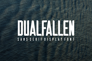 Dualfallen - Font, a Sans Serif Font by artchiles_design