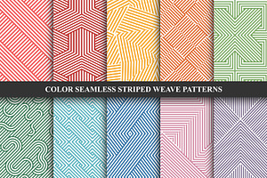 Color Striped Geometric Patterns