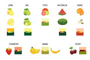 Fruit Stand: Vector Illustrations, a Graphic by Dandylyon Designs (Thumbnail 4 of 9)