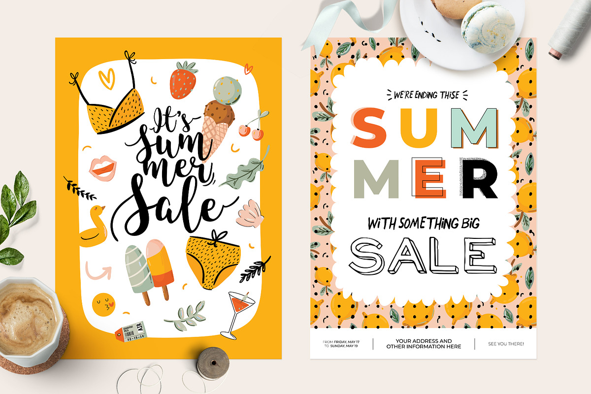 Summer Sale Posters, an Object Graphic by Ruslana Lubenets (Photo 8 of 10)