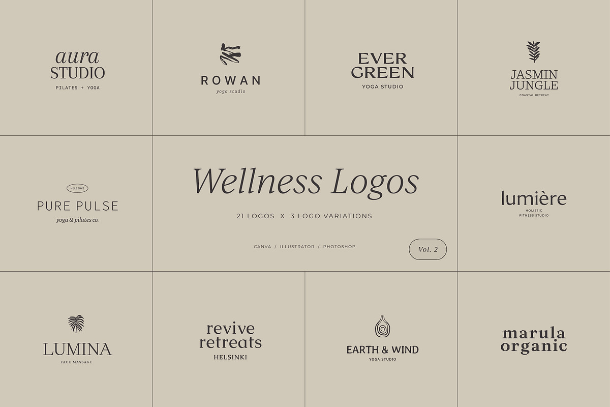 320 logos & illustrations bundle, a Branding & Logo Template by Crocus Paperi (Photo 3 of 8)