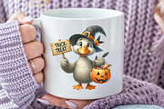 Funny Halloween Silly Goose Clipart, an Illustration by CraftArtStudio (Thumbnail 5 of 6)